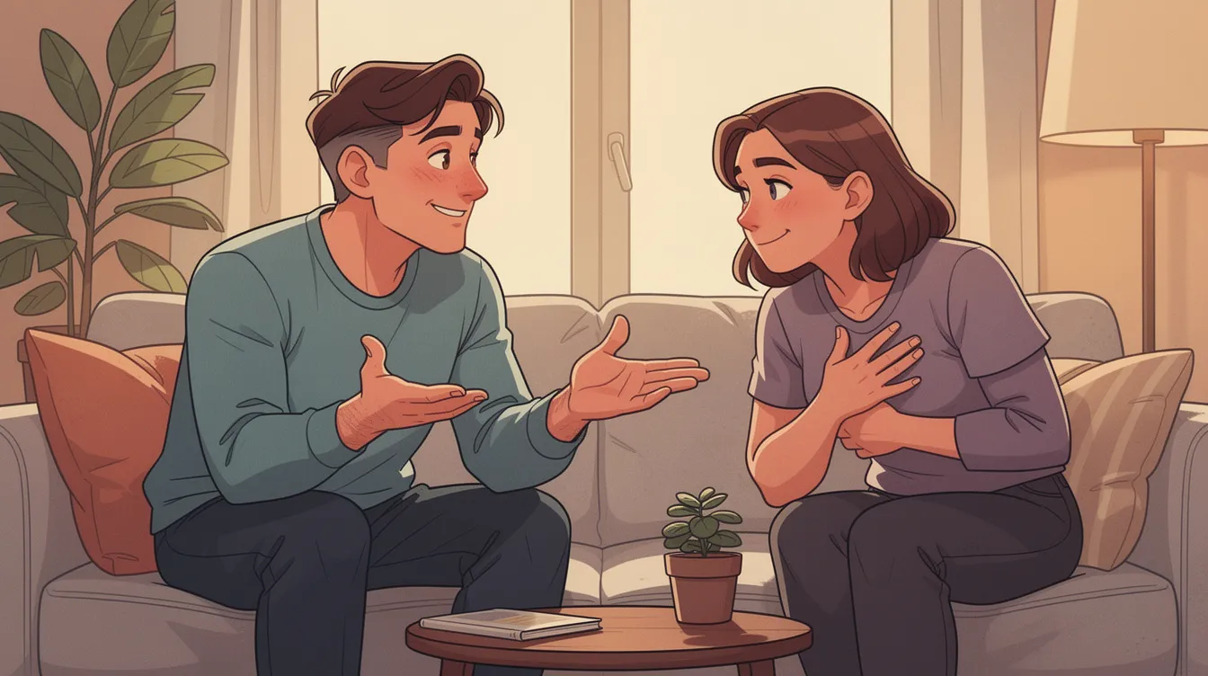 Mastering Consent Conversations: Setting the Tone for Respectful Play 6 - Consent Culture A person demonstrating positive body language and eye contact during a consent conversation.
