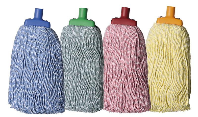 Differentiate Microfiber Mop Heads According to Color Schemes