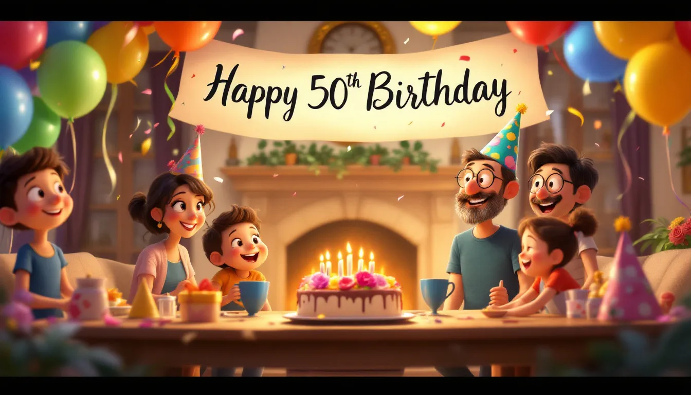 A themed birthday party setup with decorations and a festive atmosphere.