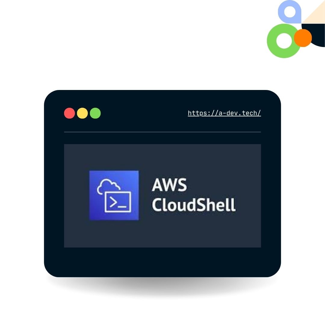 The image depicts AWS CloudShell logo