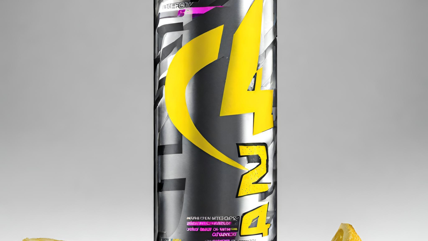 A can of C4 Energy Drink with the label showing the ingredients