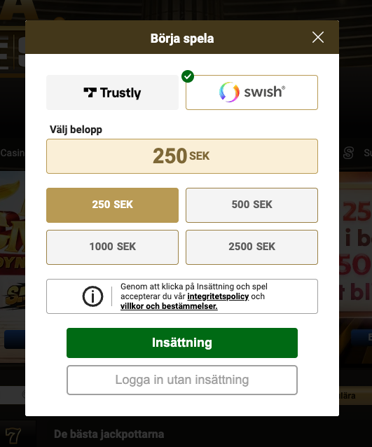 Megariches börja spela
