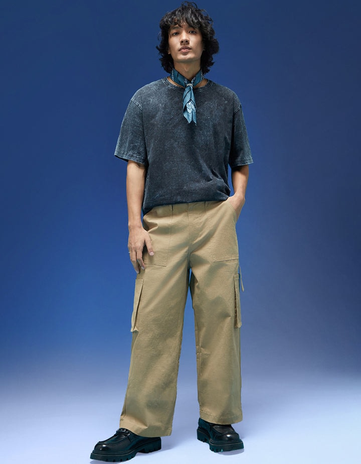 Black Cargo Pants for Men