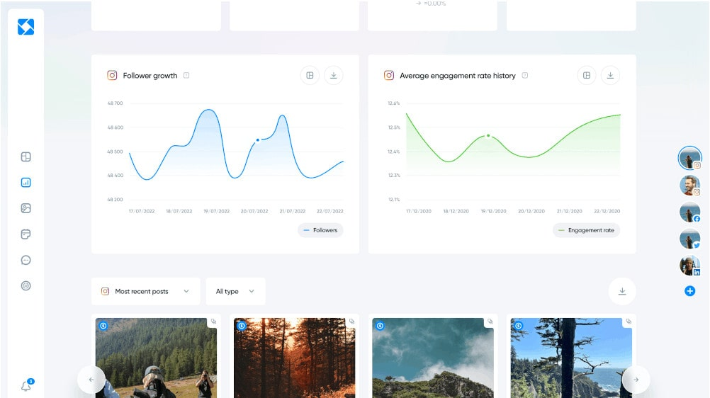 Iconosquare - social media monitoring tool