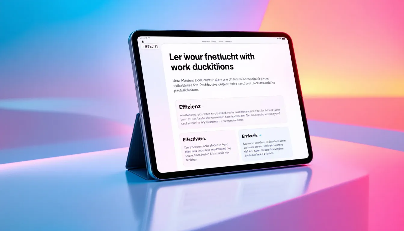 Tipps für Schüler und Studenten zur Optimierung der Produktivität mit dem iPad 11.