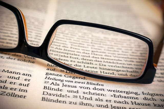 bible, glasses, healing