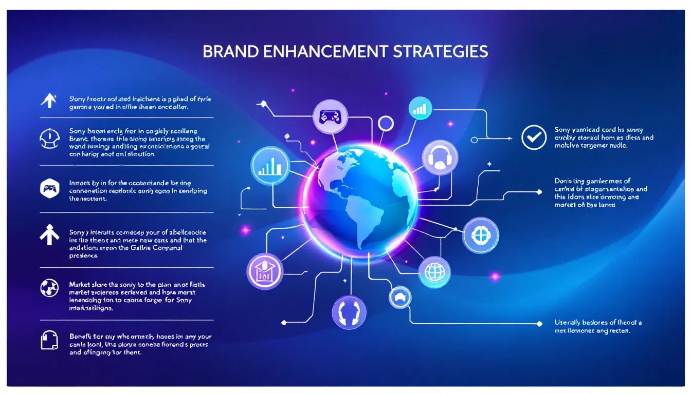 An engaging visual representation of brand enhancement strategies for Sony Interactive Entertainment.