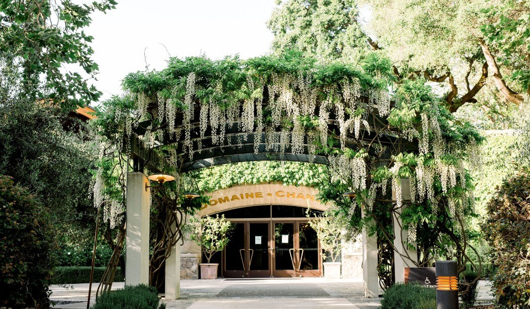 Front of vineyard building, photo by Chandon