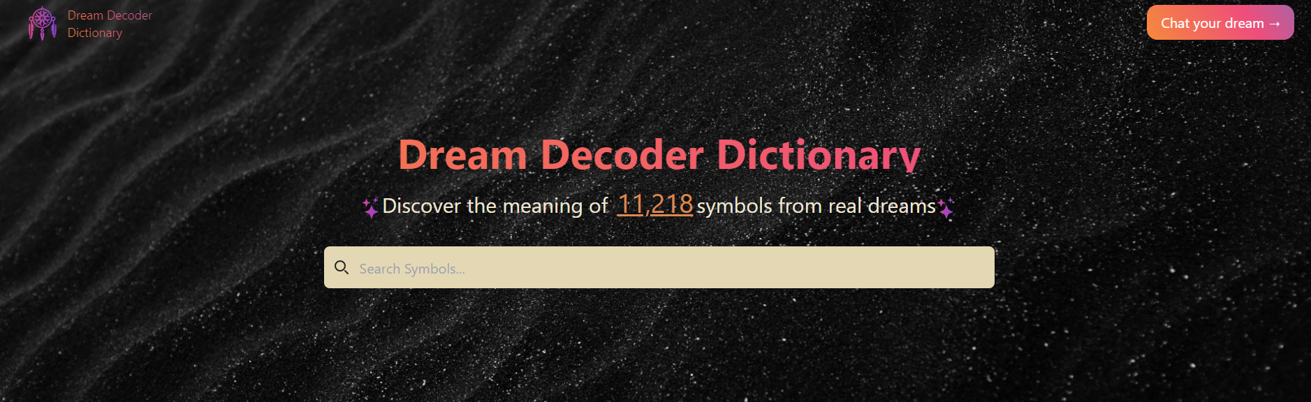 Using a dream dictionary to interpret your dreams.