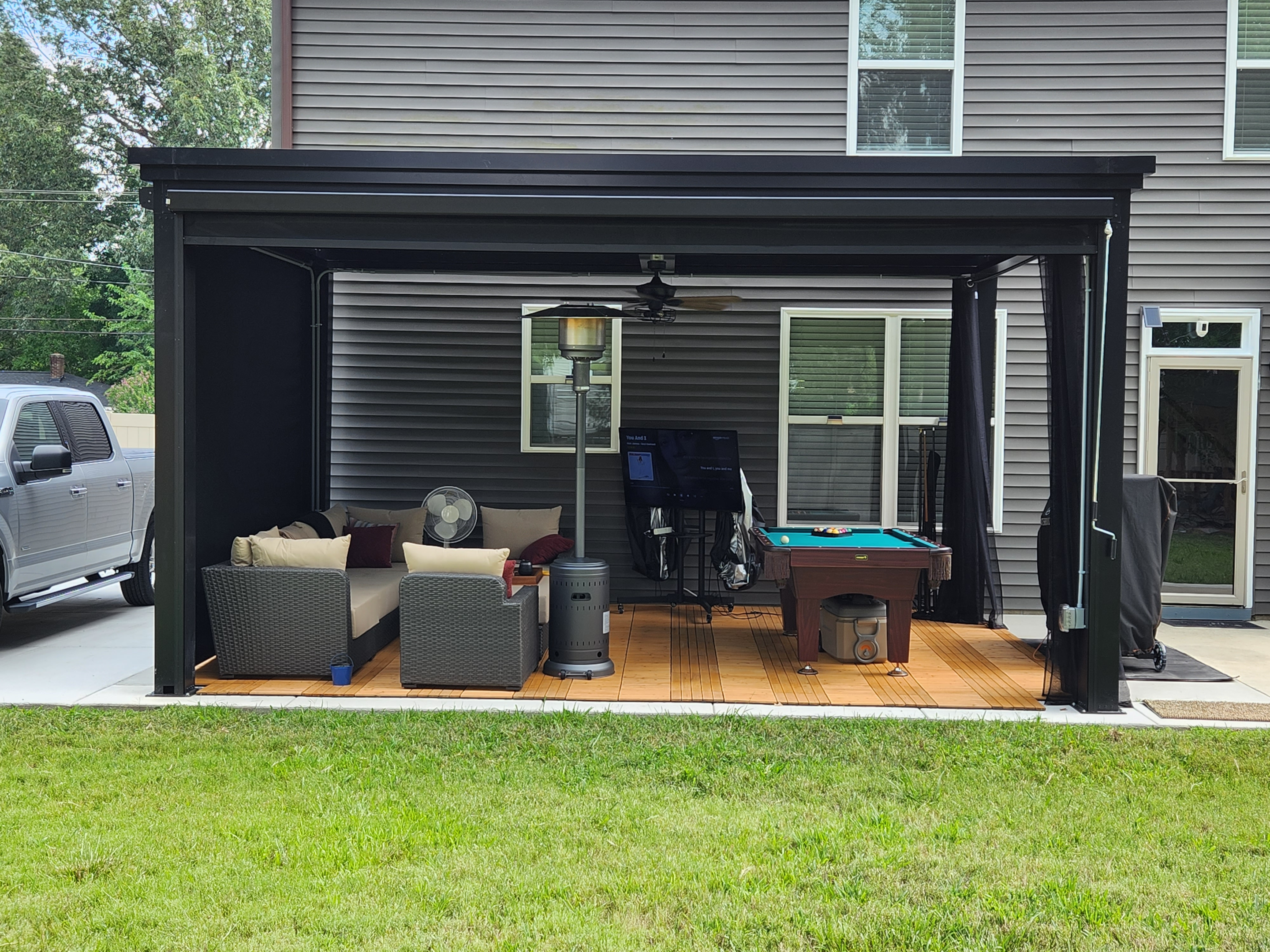 Outdoor Living Room Pergola