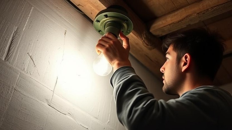 A person installing led in an old fixture