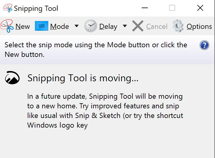 Microsoft's Snipping Tool