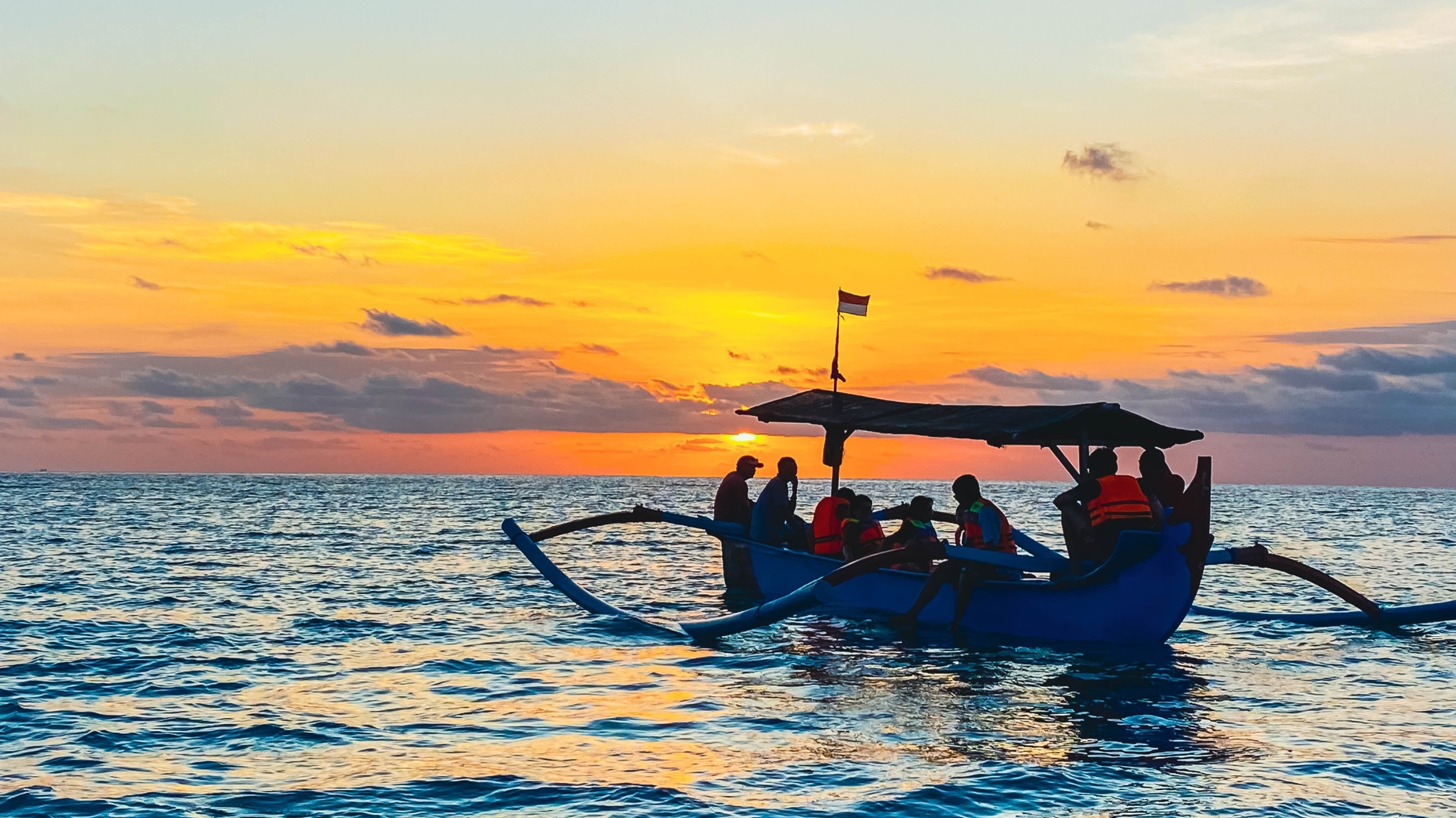 Traditional jukung boat