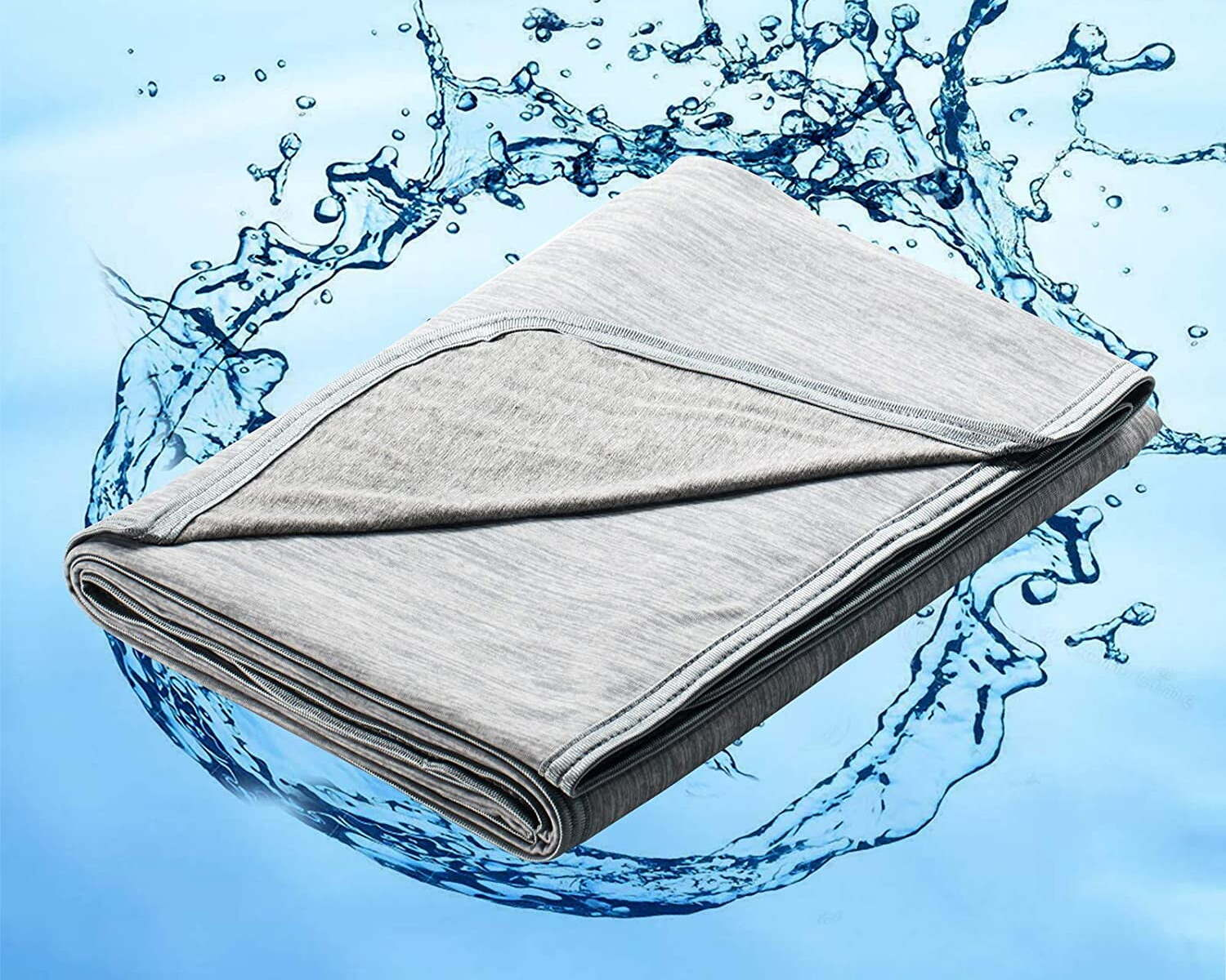 wick moisture cooling fabric improve sleep quality high temperature zones absorbing body heat hot weather hot sleepers absorb excess heat regulate temperature weighted blankets weighted cooling blanket cooling weighted blanket, what is a cooling blanket, air conditioner, excess heat, cooling blanket fabric, best cooling, best cooling blankets