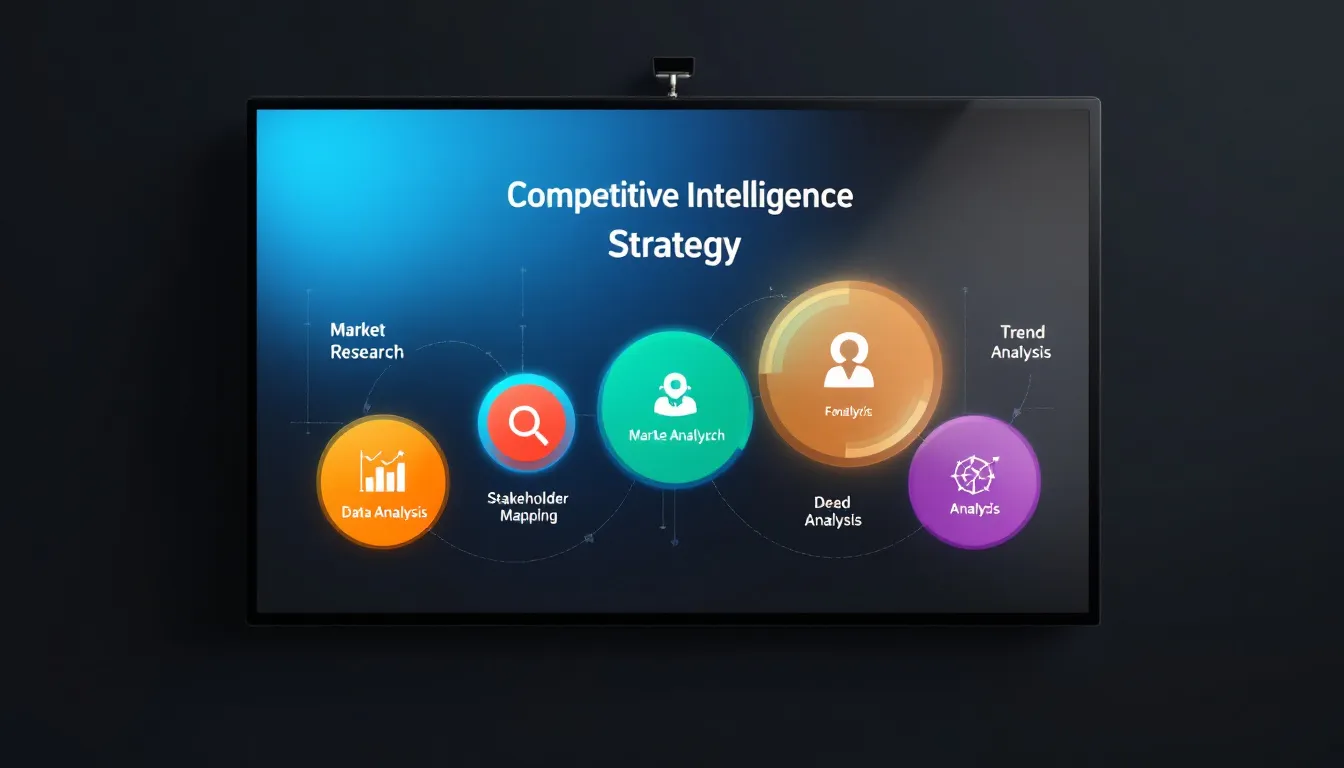 Key components of a competitive intelligence strategy.