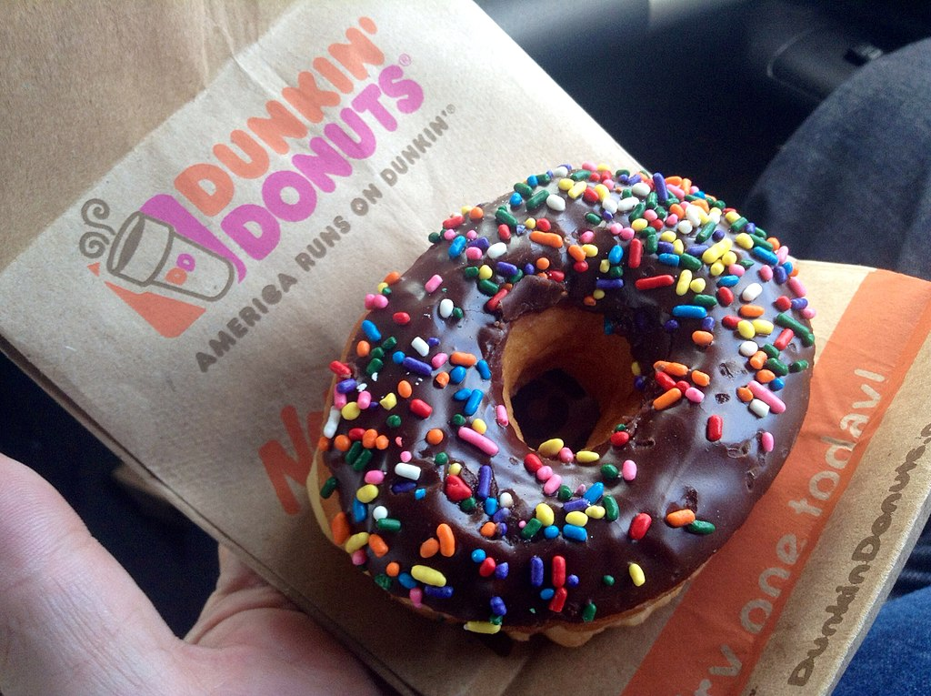  Dunkin' Donuts bag and donut with sprinkles. (2023, January 22). In Wikipedia. https://en.wikipedia.org/wiki/Dunkin%27_Donuts