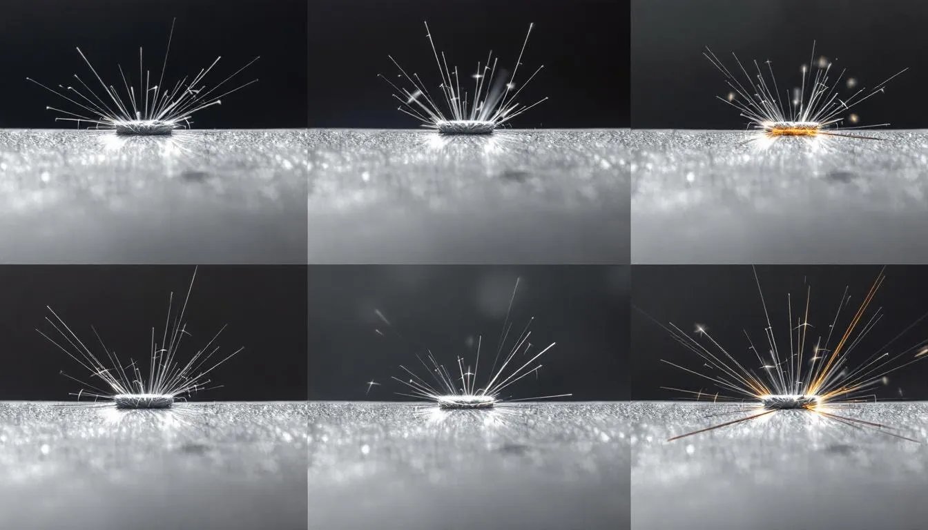 Common issues in MIG welding displayed through a series of welds.