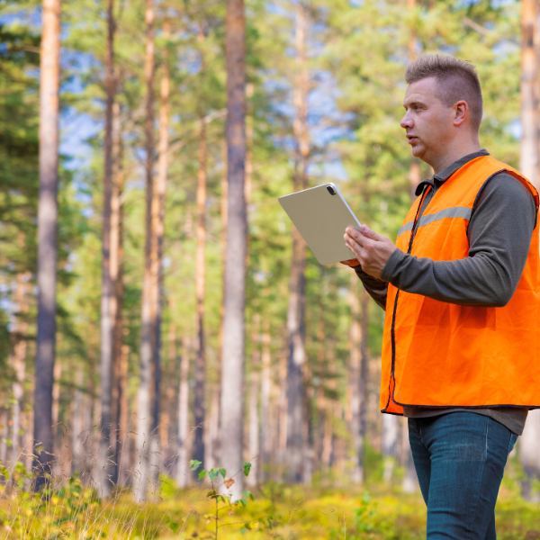 Image showing a tree being inspected and assessed.