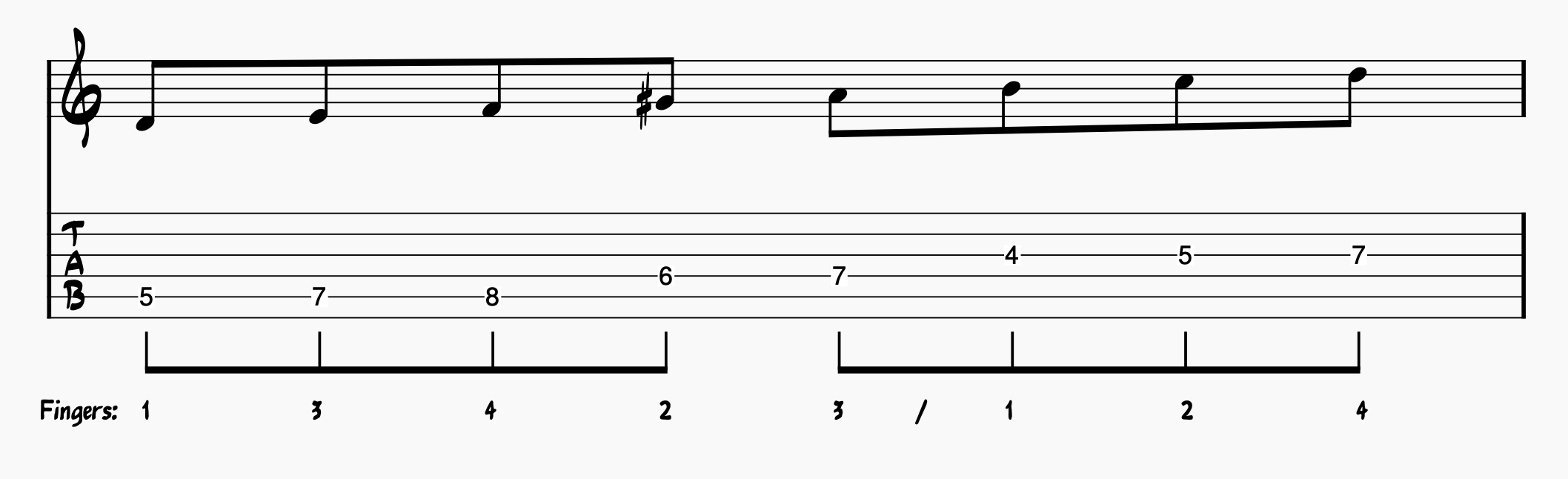 D Altered Dorian; the fourth mode of A harmonic minor