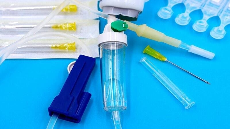 Medical equipment made from rubber that is safe for contact with the human body