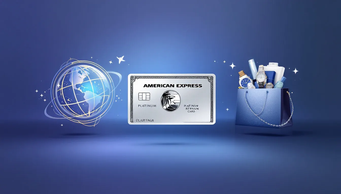 Membership Rewards Programm der American Express Platinum Card, das Punkte für Reisen und Einkäufe bietet.