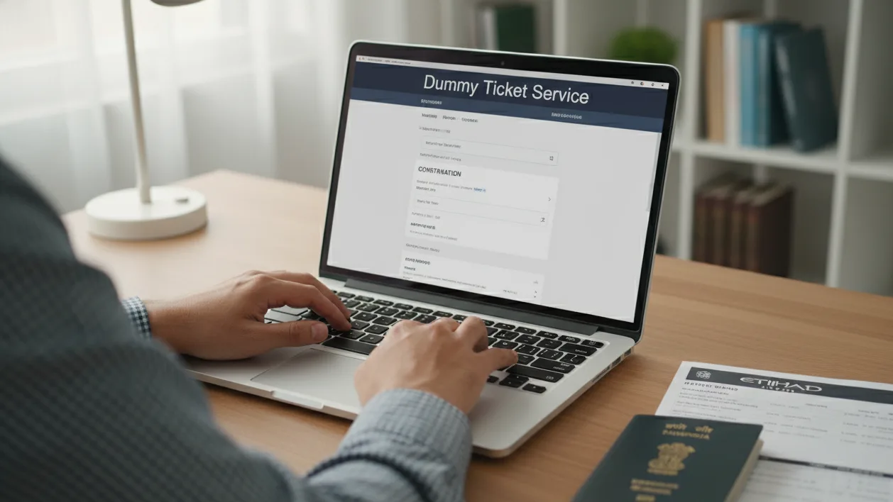 Booking a direct Etihad dummy ticket for visa flexibility