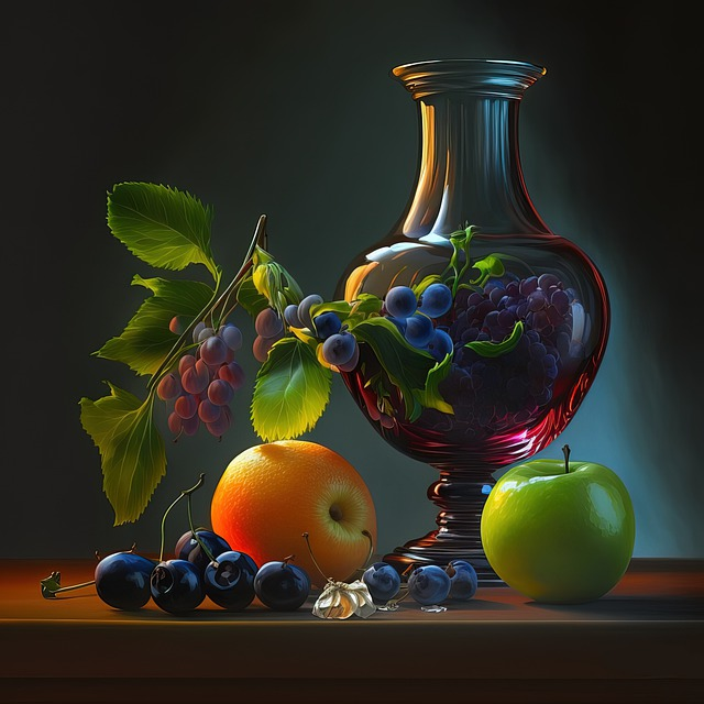 still lifes, there generated, vase