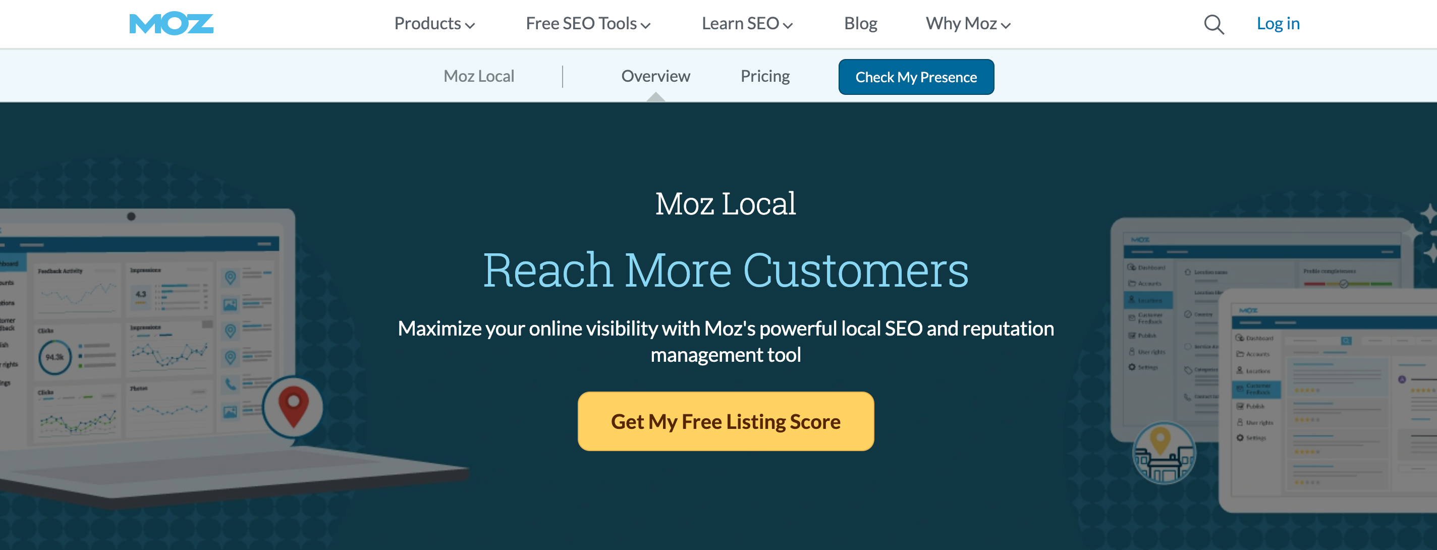 Moz Local Homepage