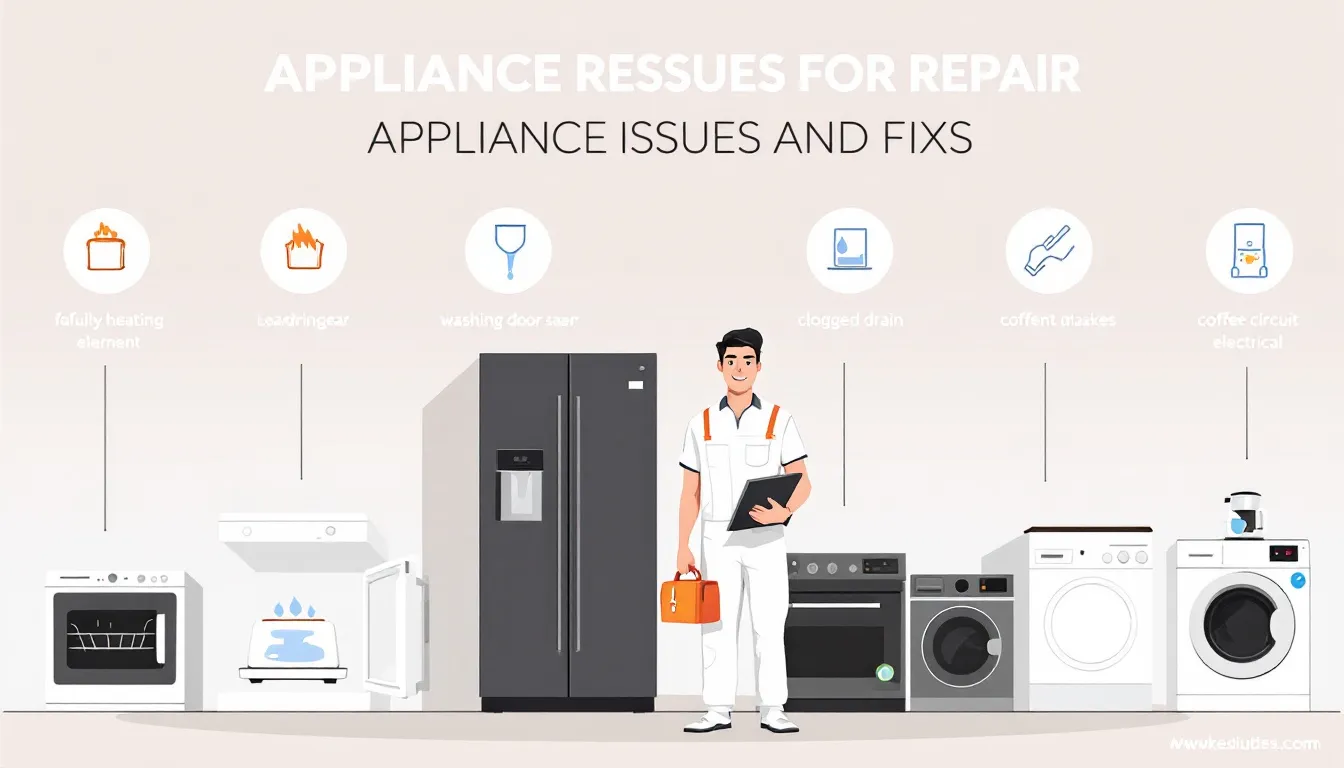 Common appliance repair issues Lansing Michigan