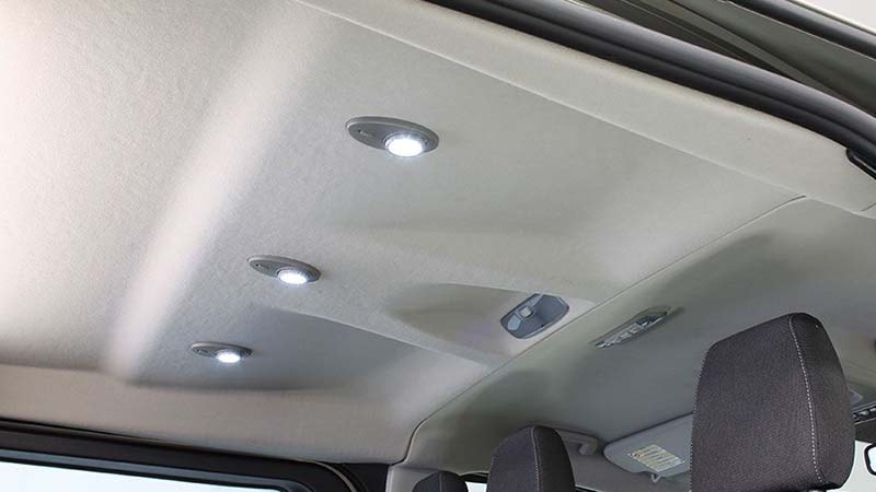 Headliner in family van