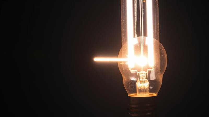 The process of light generation in a fluorescent lamp