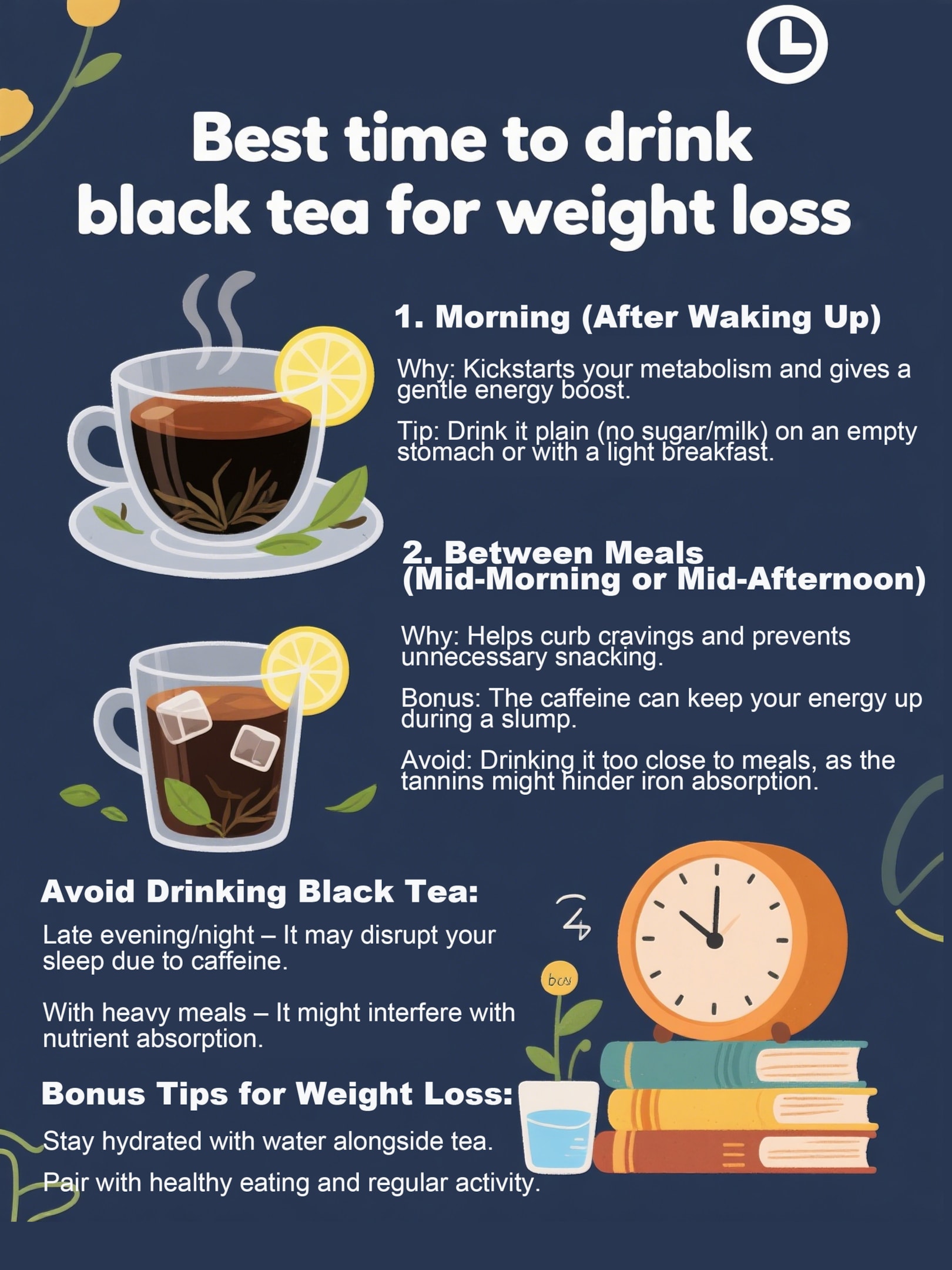 Best time to drink black tea for weight loss