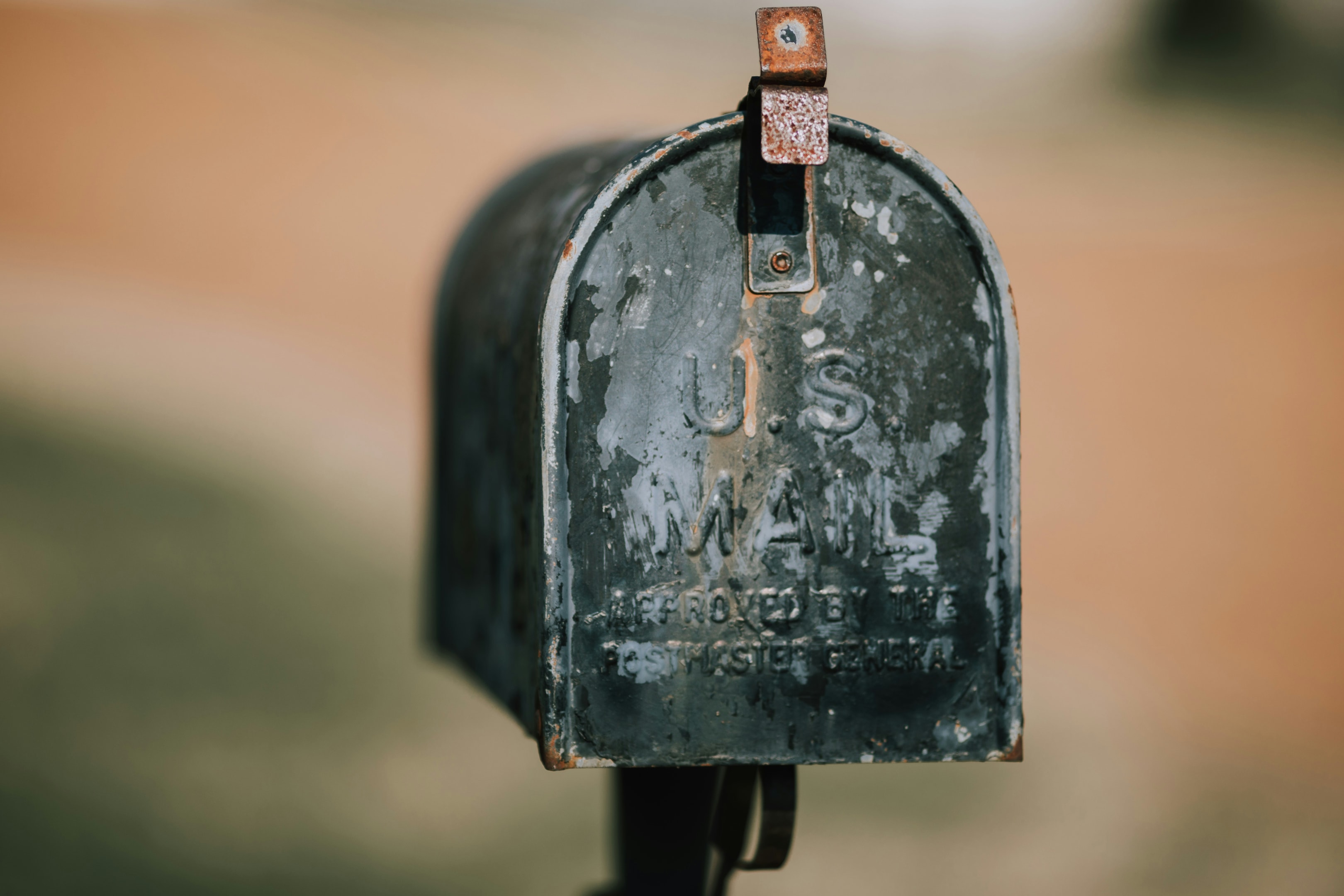 Mailbox in front of home of motivated seller. 