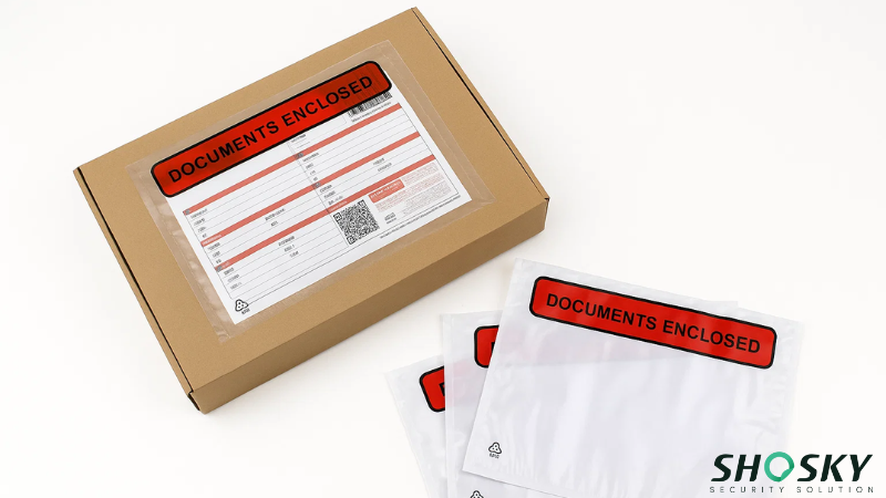 Secure mailer with labeled envelop for custody verification
