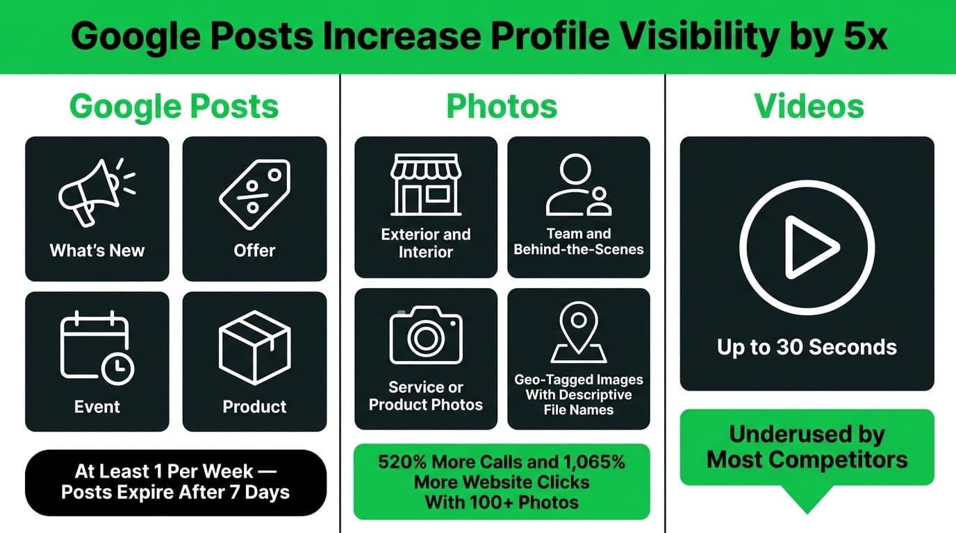 Google Posts, Photos, and Videos: Signals That Show Google You Are Active