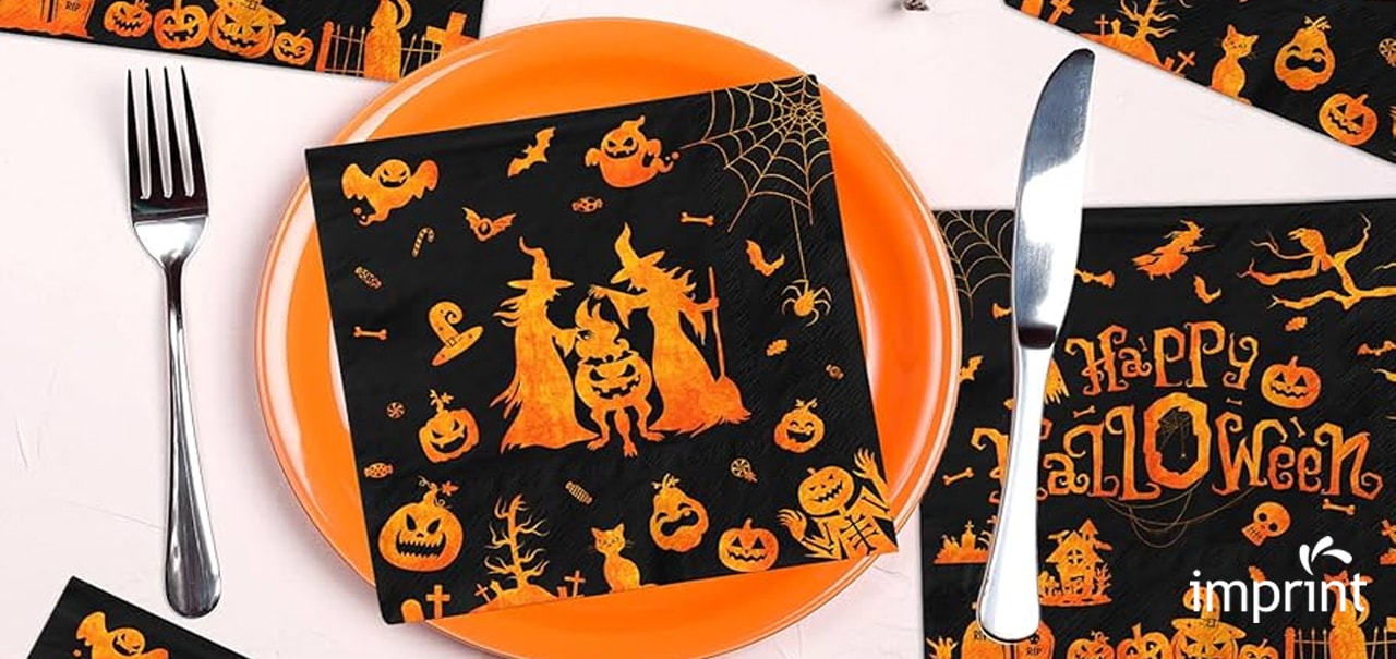 types of napkins for halloween party