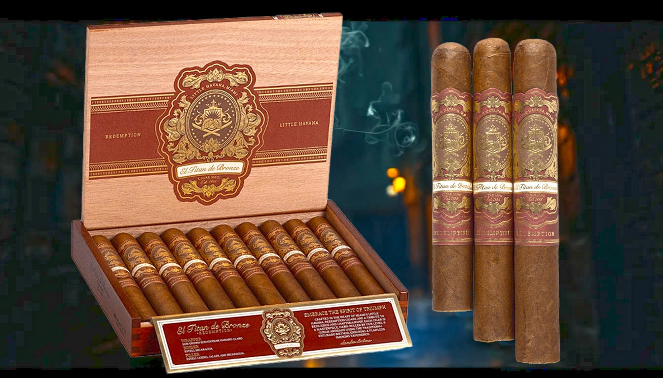 Different sizes and availability of El Titan de Bronze cigars.