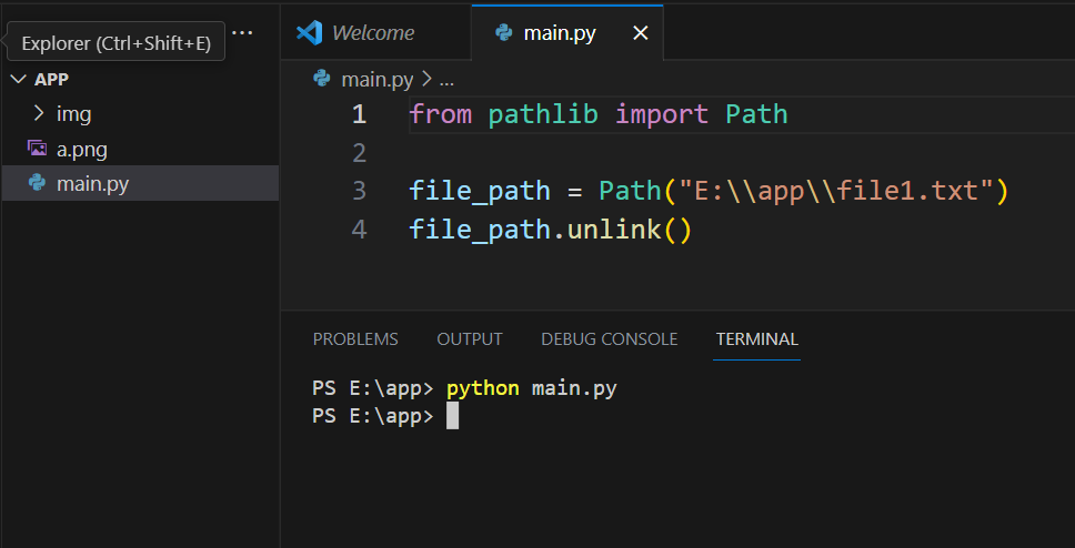 Deleting Single Files Using pathlib.Path.unlink()