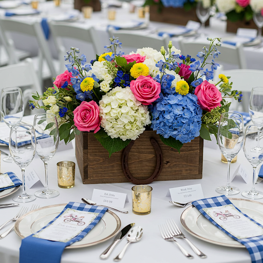 Derby Day table set for the famous horse race