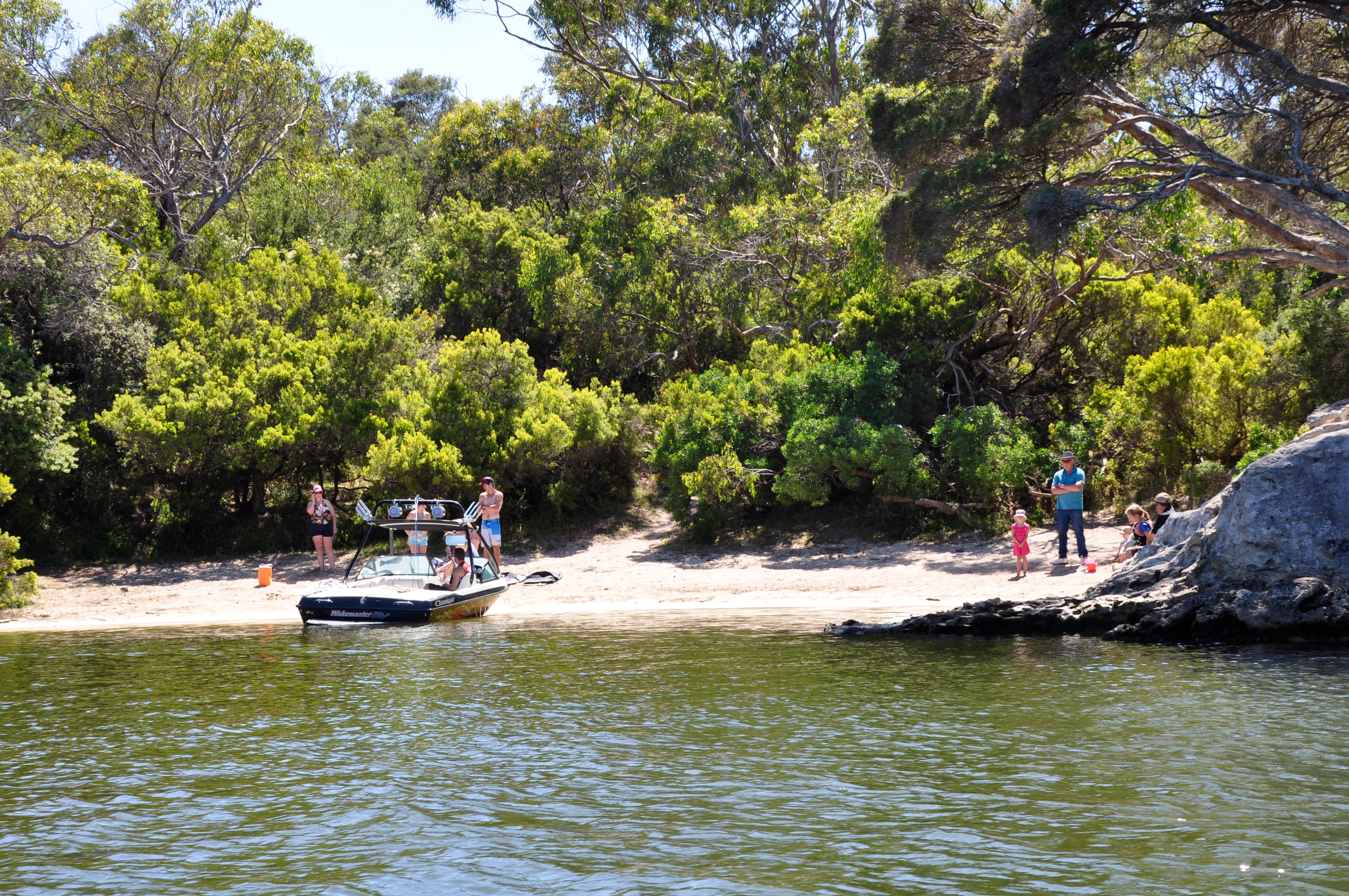 There's lovely riverside beaches and the limestone cliffs at Golden Bay plus plenty of campsites