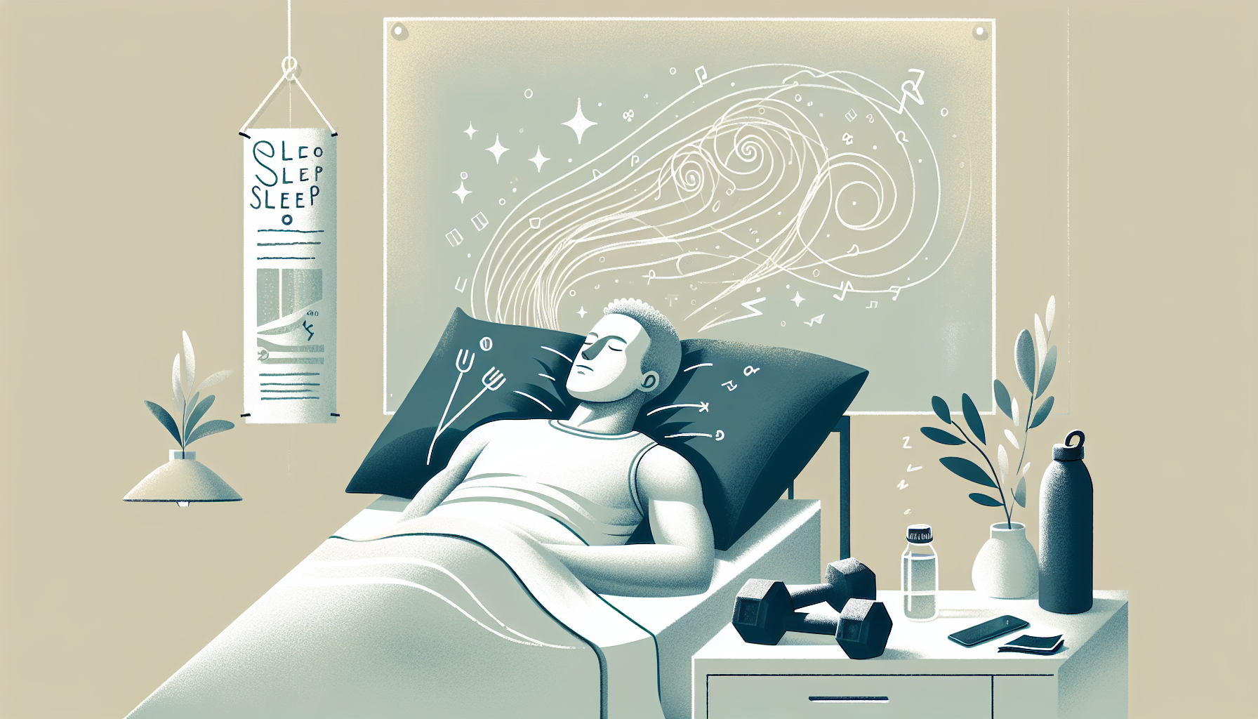 A person sleeping peacefully with reduced fatigue