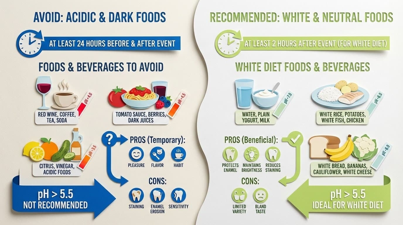 Foods and Drinks to Avoid After Whitening