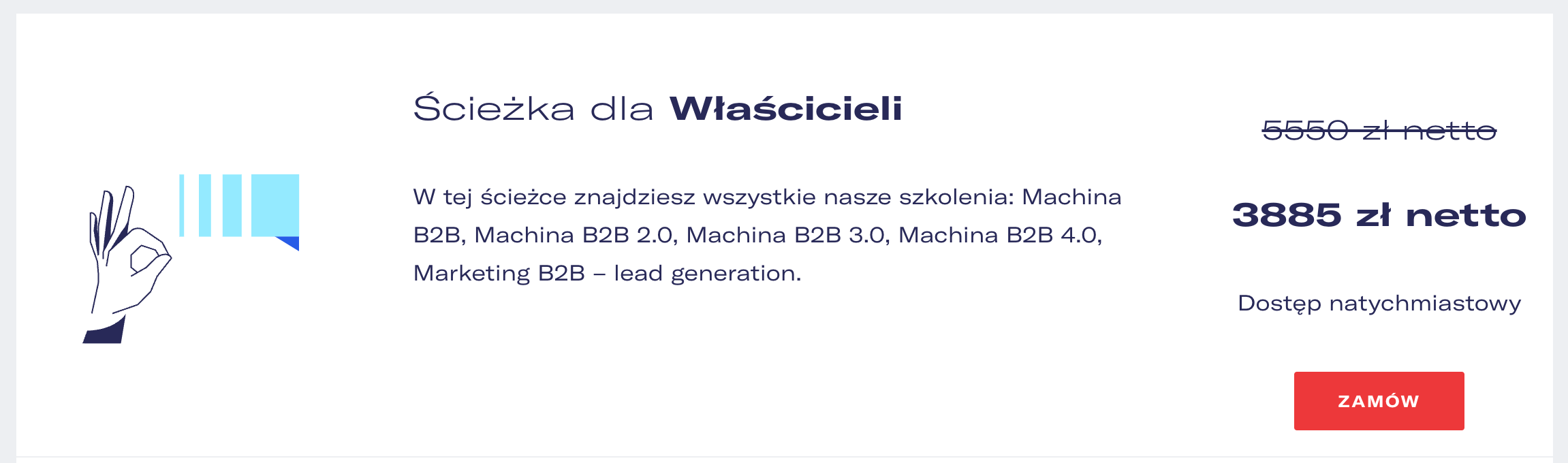 "Zamów" - prosty przekaz, definicja CTA