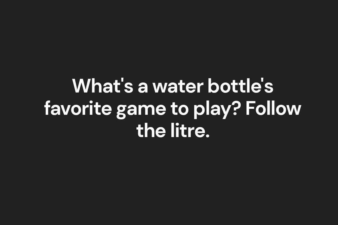 water puns