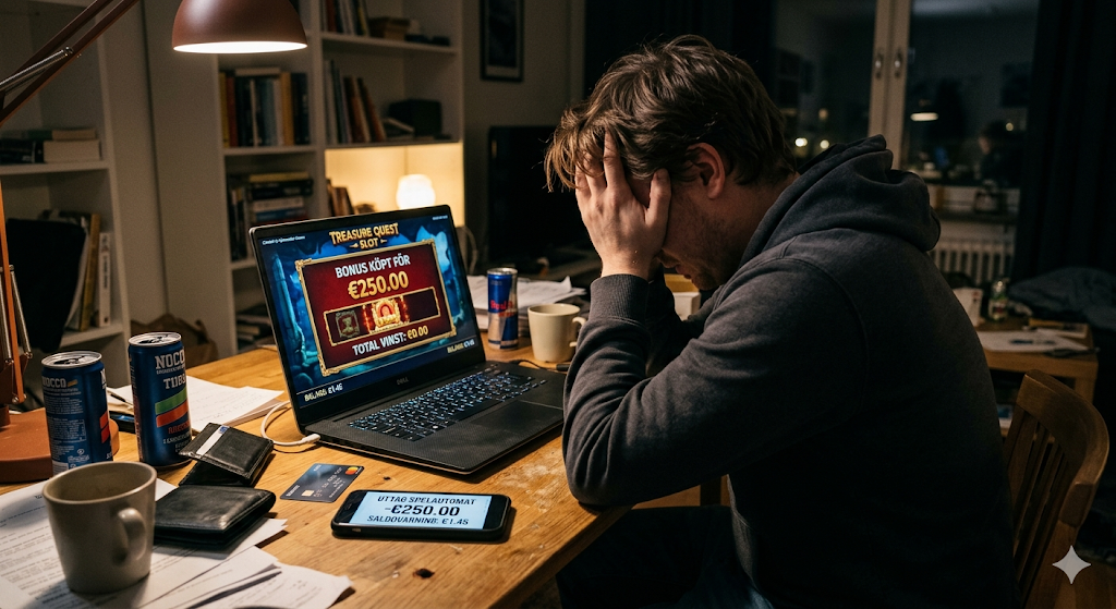 Spelare förlorar pengar på bonus buy slot – risker med köp bonus funktion