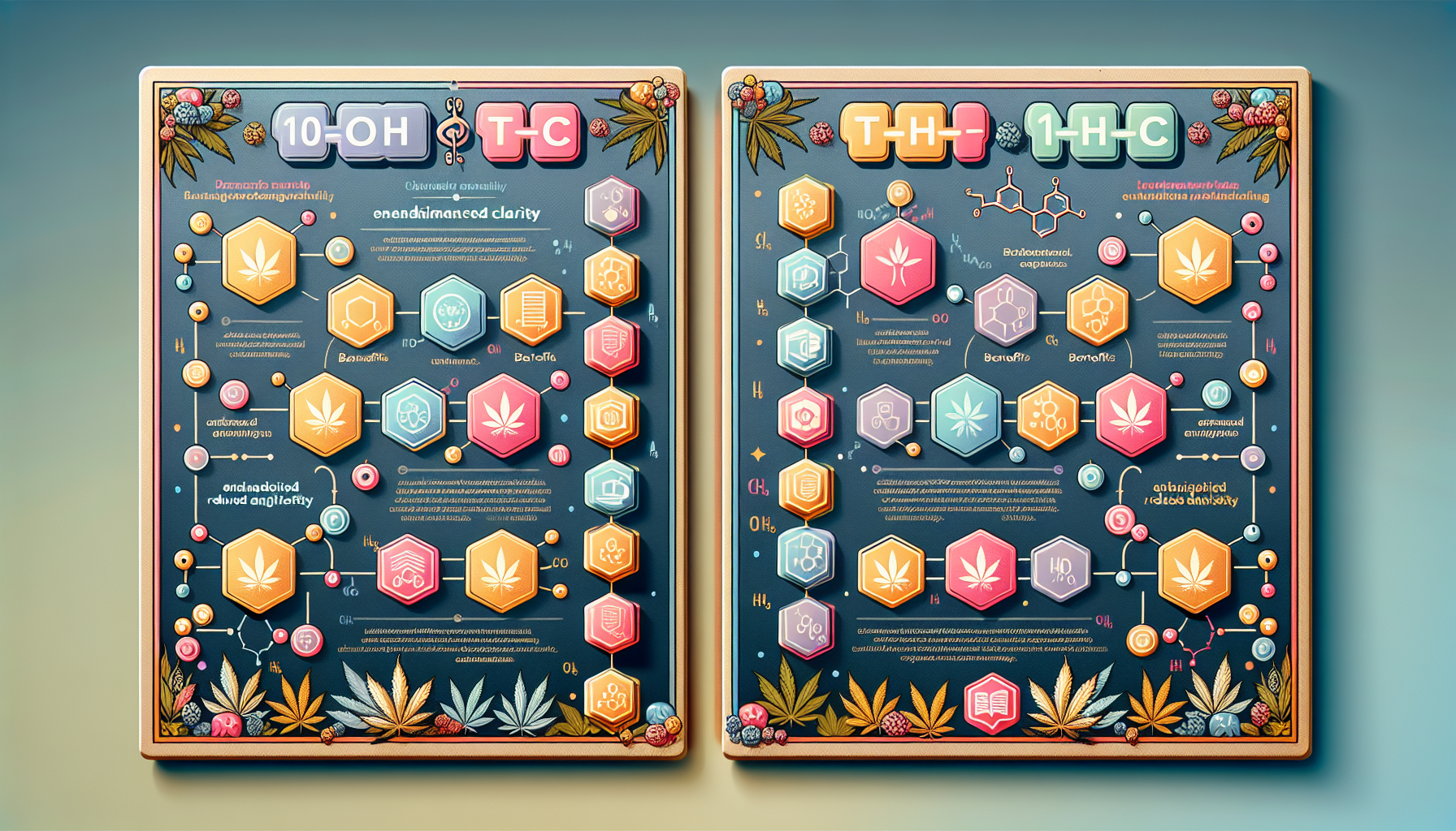 Comparison of 10-OH-THC and conventional THC.