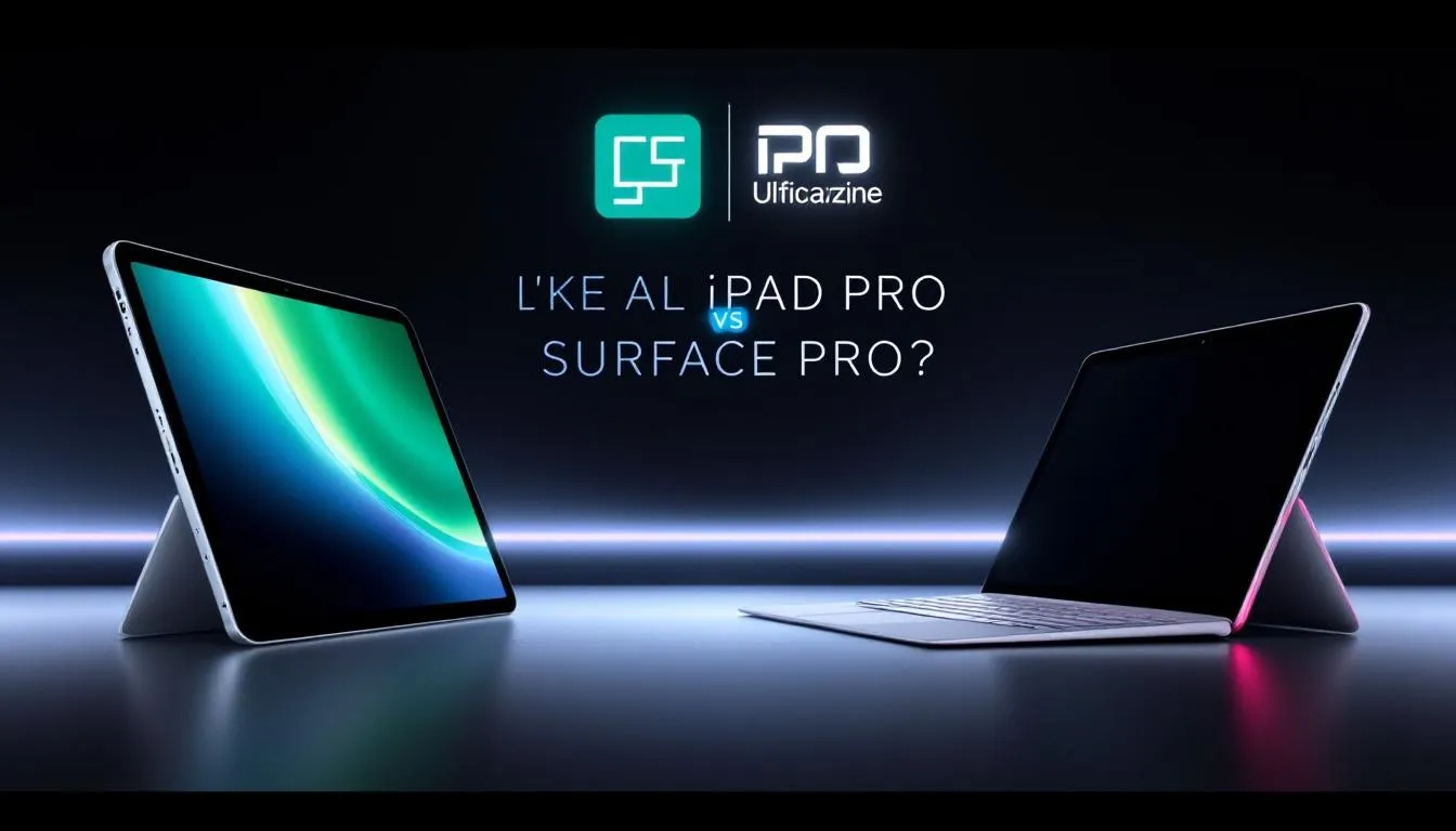 Comparatif des prix et positionnement de l'iPad Pro et Surface Pro.