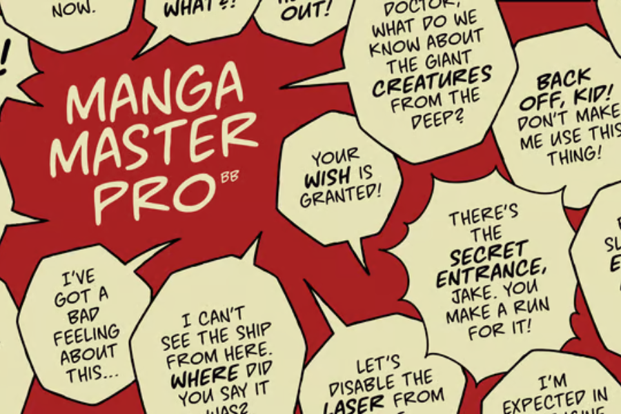 Manga Master Pro Manga Fonts