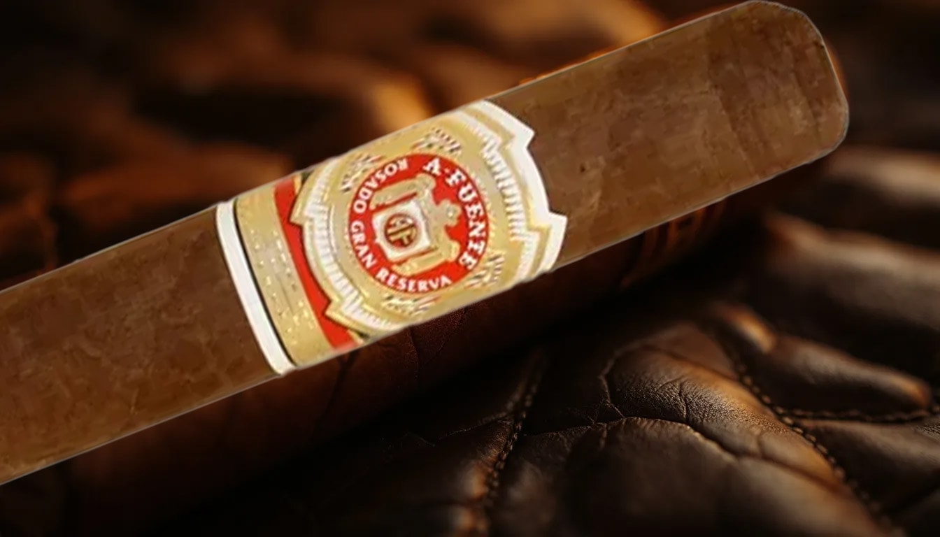 A close-up of the Arturo Fuente Rosado Sungrown Magnum R cigar showcasing its rich color and texture.