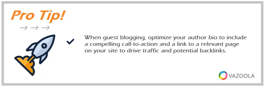 Pro tip rocket icon guest blogging